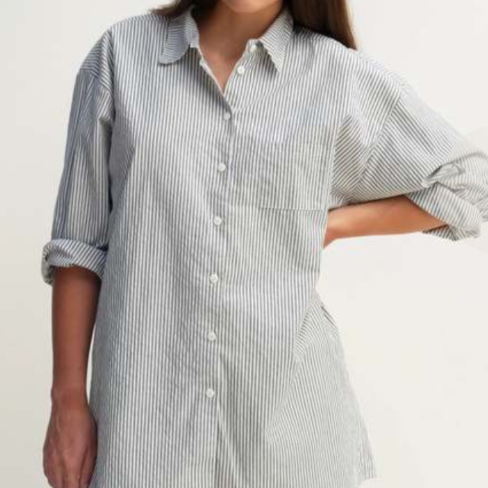 Jesse Kamm Painter Shirt Slate Stripe XS/S